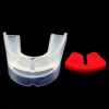 Boxing mouthguard, double-sided, with storage container
